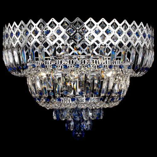 Люстра Корона №5 синяя в Саратове Гусь Хрустальный