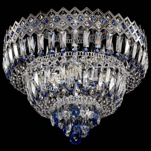 Люстра Корона №5 синяя в Саратове Гусь Хрустальный