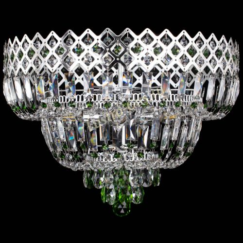 Люстра Корона №5 зеленая в Саратове Гусь Хрустальный