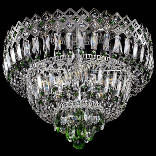 Люстра Корона №5 зеленая в Саратове Гусь Хрустальный