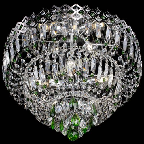 Люстра Корона №5 зеленая в Саратове Гусь Хрустальный