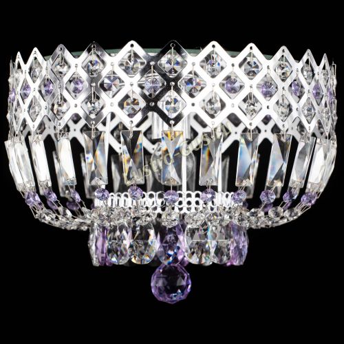 Люстра Корона пластинка №1 фиолетовая в Саратове Гусь Хрустальный