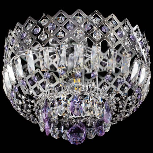 Люстра Корона пластинка №1 фиолетовая в Саратове Гусь Хрустальный