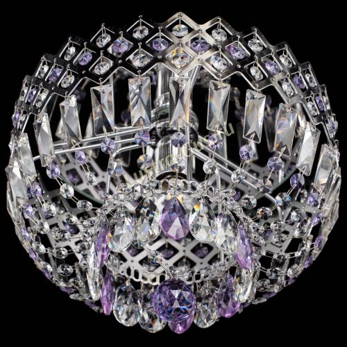 Люстра Корона пластинка №1 фиолетовая в Саратове Гусь Хрустальный