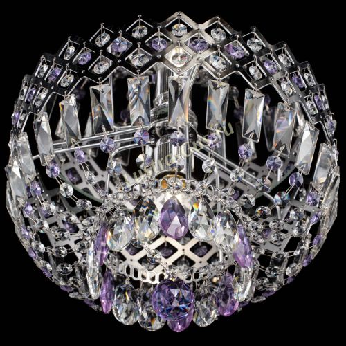 Люстра Корона пластинка №1 фиолетовая в Саратове Гусь Хрустальный