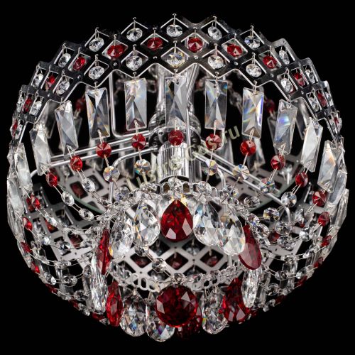 Люстра Корона пластинка №1 красная в Саратове Гусь Хрустальный