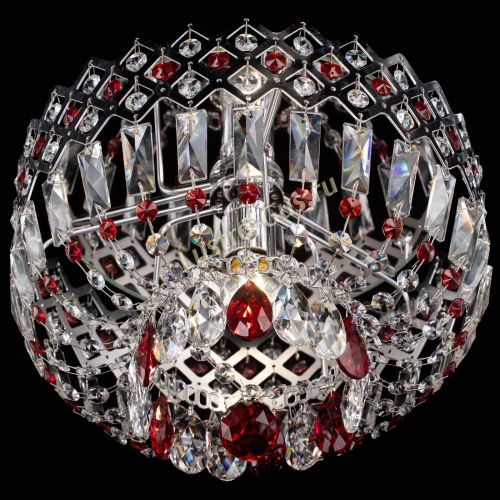 Люстра Корона пластинка №1 красная в Саратове Гусь Хрустальный