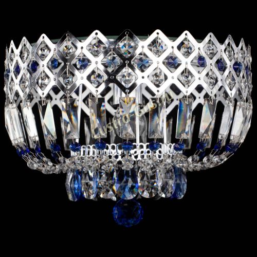 Люстра Корона пластинка №1 синяя в Саратове Гусь Хрустальный