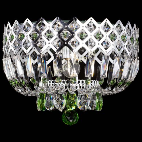 Люстра Корона пластинка №1 зеленая в Саратове Гусь Хрустальный