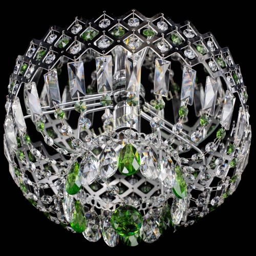 Люстра Корона пластинка №1 зеленая в Саратове Гусь Хрустальный