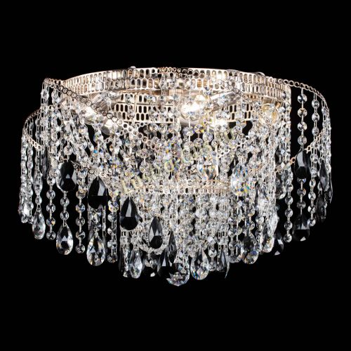 Люстра Космея №4 черная в Саратове Гусь Хрустальный