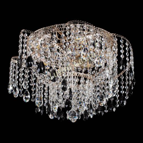 Люстра Космея №4 черная в Саратове Гусь Хрустальный