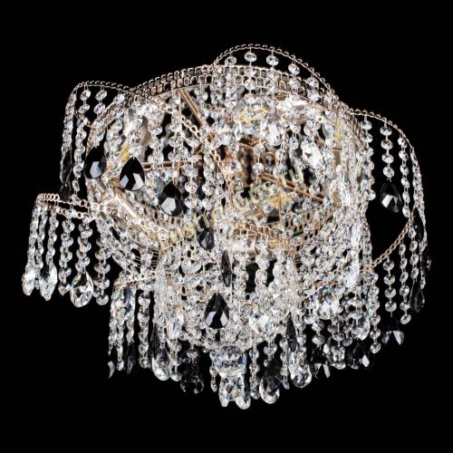 Люстра Космея №4 черная в Саратове Гусь Хрустальный