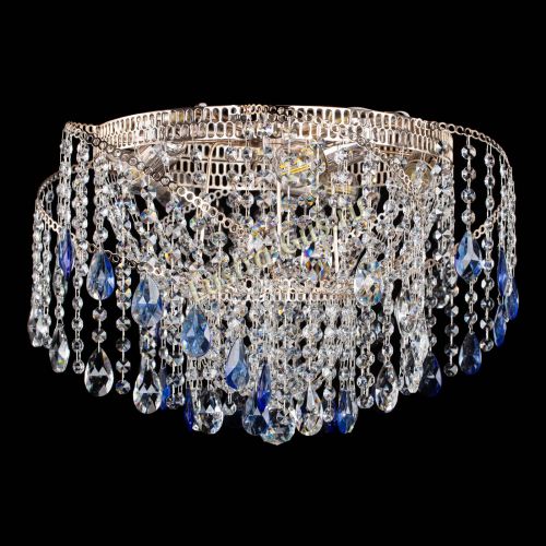 Люстра Космея №4 синяя в Саратове Гусь Хрустальный