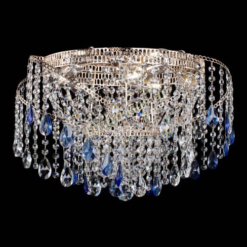 Люстра Космея №4 синяя в Саратове Гусь Хрустальный