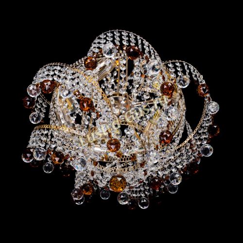 Люстра Космея шар 40 мм чайная в Саратове Гусь Хрустальный