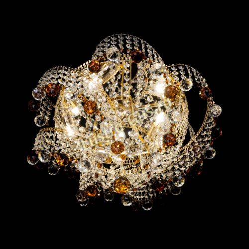 Люстра Космея шар 40 мм чайная в Саратове Гусь Хрустальный