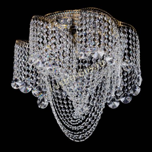 Люстра Космея Водоворот Веер под бронзу в Саратове Гусь Хрустальный