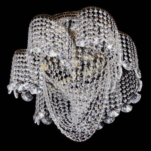 Люстра Космея Водоворот Веер под бронзу в Саратове Гусь Хрустальный