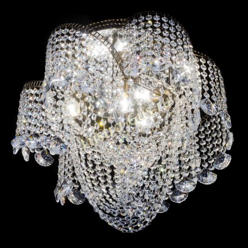 Люстра Космея Водоворот Веер под бронзу в Саратове Гусь Хрустальный