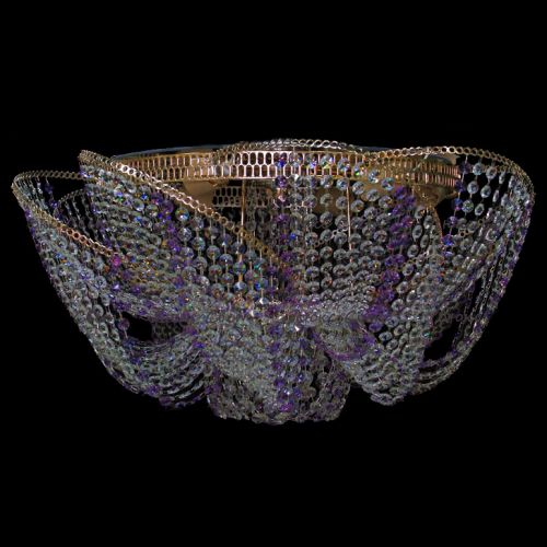 Люстра Космос № 2 фиолетовая в Саратове Гусь Хрустальный