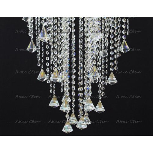 Люстра Космос 5 ламп конус 40 мм длинная  в Саратове Гусь Хрустальный