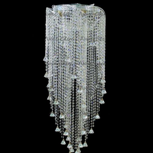 Люстра Космос 5 ламп конус 40 мм длинная  в Саратове Гусь Хрустальный