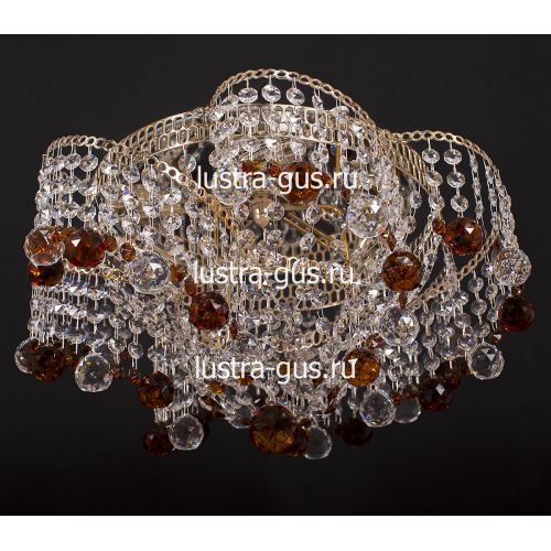 Люстра Космос шар 40 мм чайная в Саратове Гусь Хрустальный