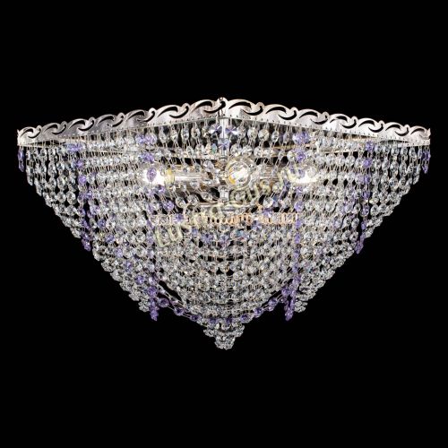 Люстра Квадрат Бриз фиолетовая в Саратове Гусь Хрустальный