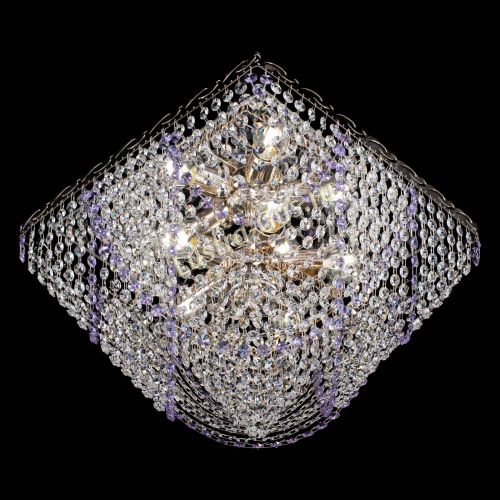 Люстра Квадрат Бриз фиолетовая в Саратове Гусь Хрустальный