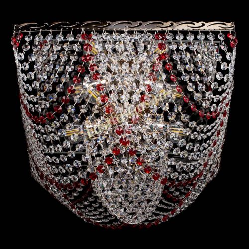 Люстра Квадрат Бриз красная в Саратове Гусь Хрустальный