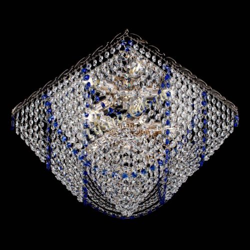 Люстра Квадрат Бриз синяя в Саратове Гусь Хрустальный