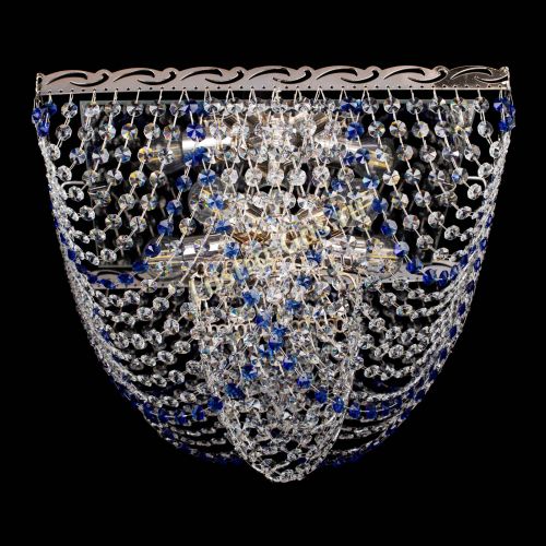 Люстра Квадрат Бриз синяя в Саратове Гусь Хрустальный