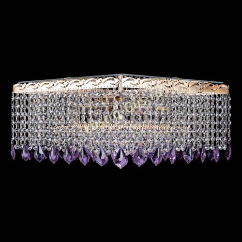 Люстра Квадрат Гамма Дубик цветная в Саратове Гусь Хрустальный