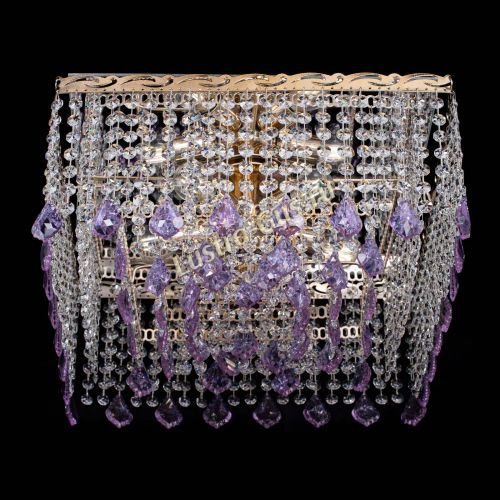 Люстра Квадрат Гамма Дубик цветная в Саратове Гусь Хрустальный