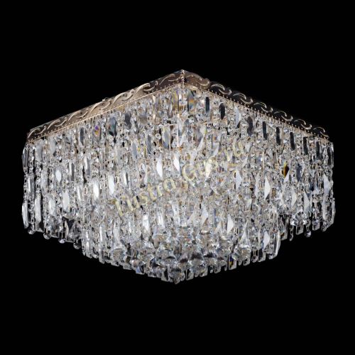 Люстра Квадрат Каскад с пластинками в Саратове Гусь Хрустальный