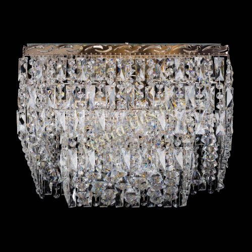 Люстра Квадрат Каскад с пластинками в Саратове Гусь Хрустальный