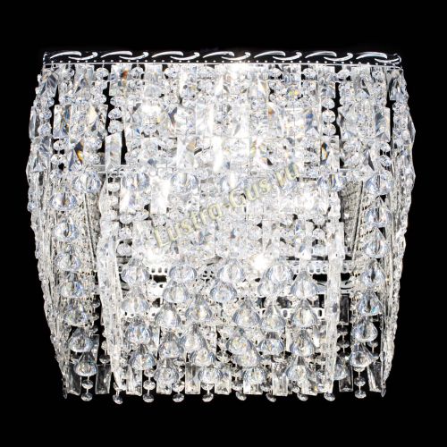 Люстра Квадрат Каскад с пластинками в Саратове Гусь Хрустальный