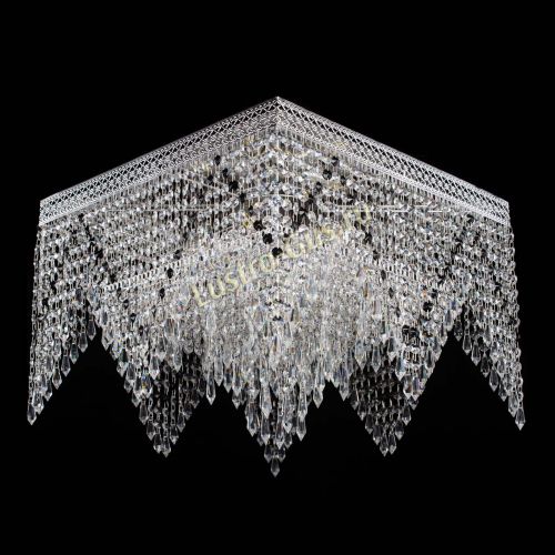 Люстра Квадрат Венеция уголки №5 черная в Саратове Гусь Хрустальный