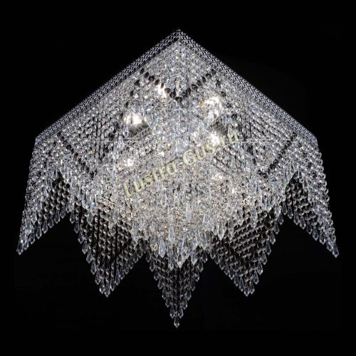 Люстра Квадрат Венеция уголки №5 черная в Саратове Гусь Хрустальный