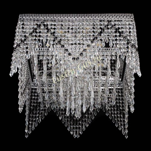 Люстра Квадрат Венеция уголки №5 черная в Саратове Гусь Хрустальный