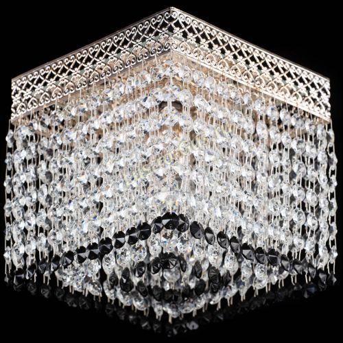 Люстра Квадрат Венеция №1 черная в Саратове Гусь Хрустальный