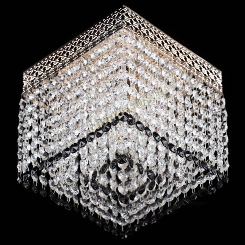 Люстра Квадрат Венеция №1 черная в Саратове Гусь Хрустальный