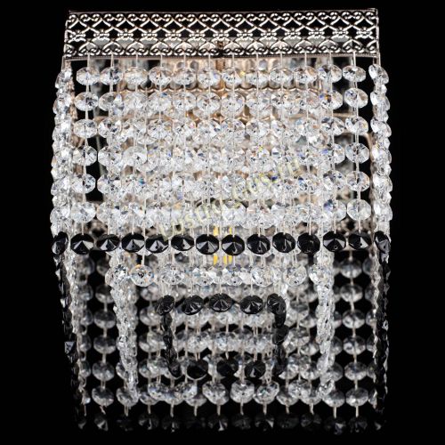 Люстра Квадрат Венеция №1 черная в Саратове Гусь Хрустальный