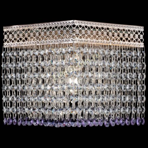 Люстра Квадрат Венеция №1 фиолетовая в Саратове Гусь Хрустальный