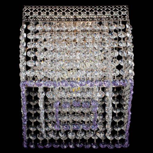 Люстра Квадрат Венеция №1 фиолетовая в Саратове Гусь Хрустальный