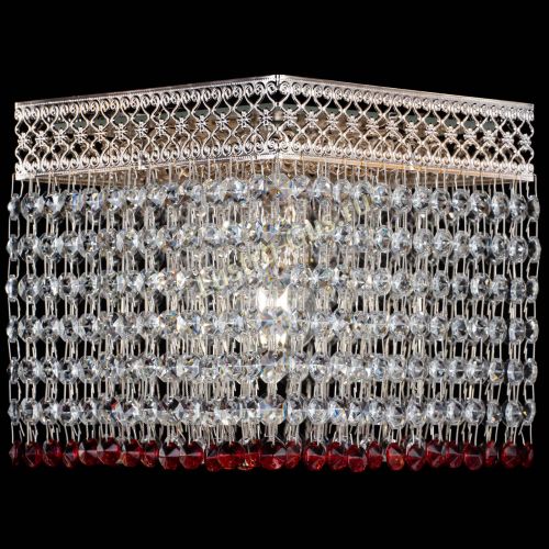 Люстра Квадрат Венеция №1 красная в Саратове Гусь Хрустальный