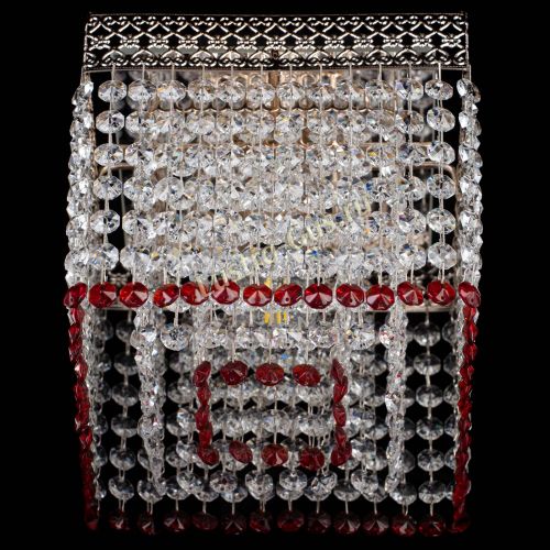 Люстра Квадрат Венеция №1 красная в Саратове Гусь Хрустальный