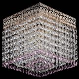 Люстра Квадрат Венеция №1 розовая в Саратове