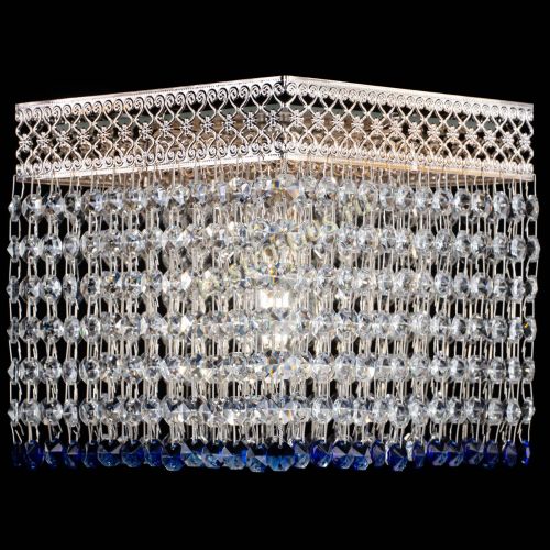 Люстра Квадрат Венеция №1 синяя в Саратове Гусь Хрустальный